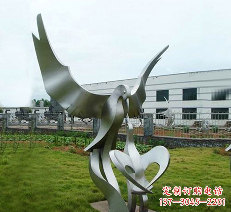 吉林静谧传承——不锈钢动物雕塑