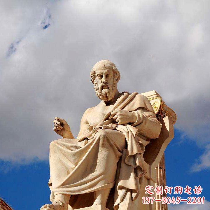 吉林柏拉图砂岩石雕景观-公园广场世界知名人物雕塑
