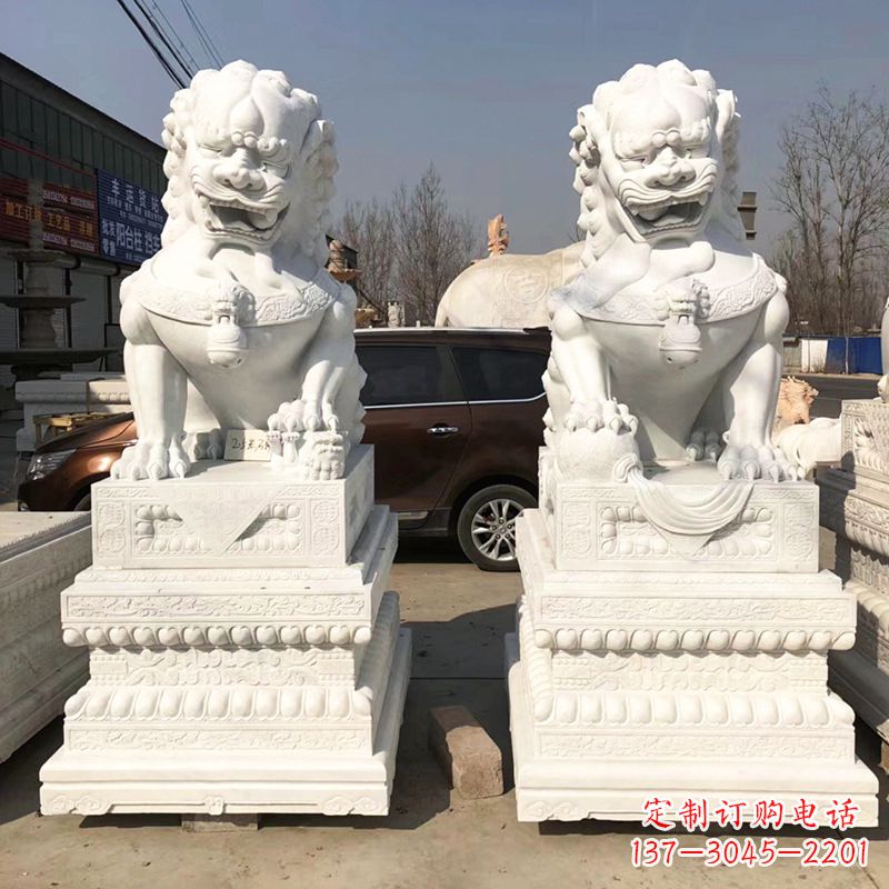 吉林北京汉白玉石狮子
