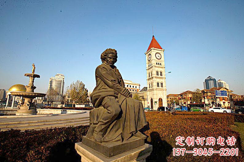 吉林贝多芬头像雕塑-城市文化名人雕像