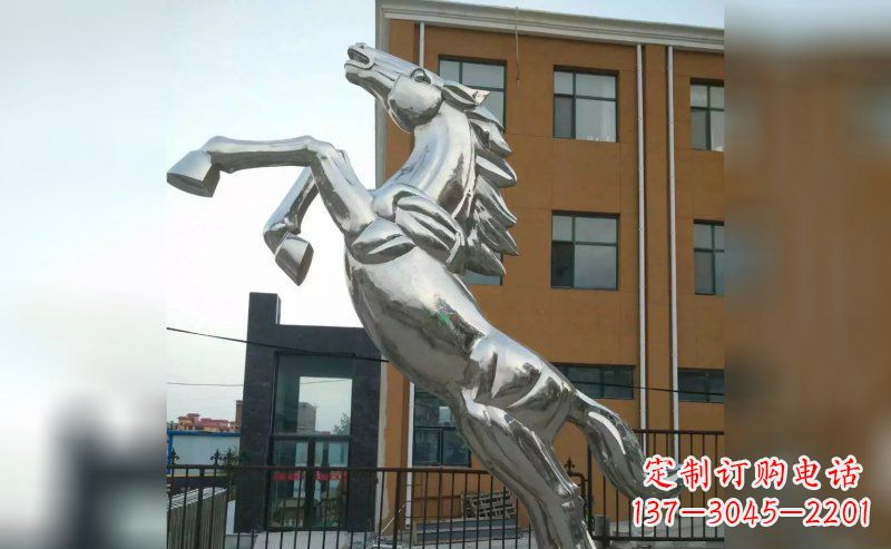 吉林奔马不锈钢雕塑