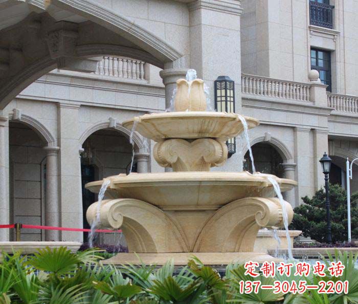 吉林别墅景观欧式喷泉石雕_1