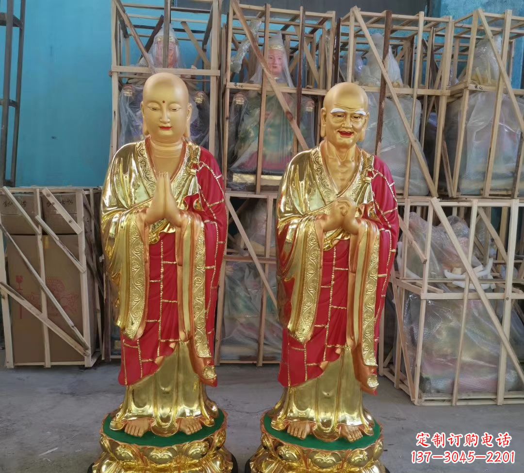 吉林玻璃钢仿铜佛像雕塑给寺庙景观增添神秘韵味