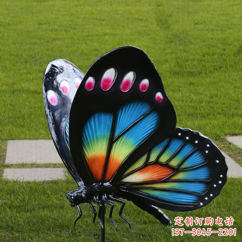 吉林玻璃钢制作的蝴蝶雕塑