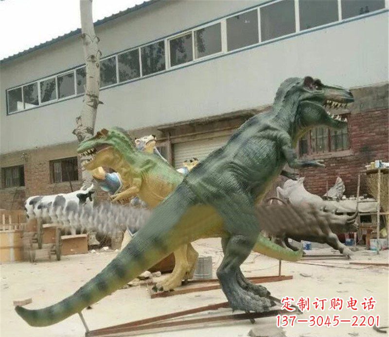吉林玻璃钢制作的恐龙雕塑
