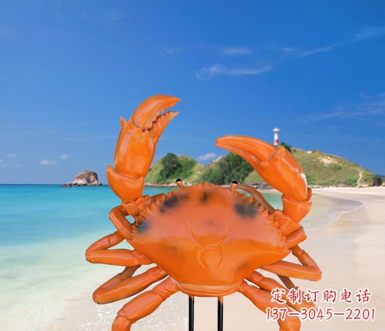吉林玻璃钢螃蟹雕塑