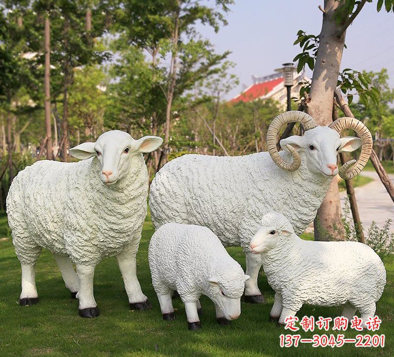吉林玻璃钢山羊雕塑仿真艺术的精彩之作