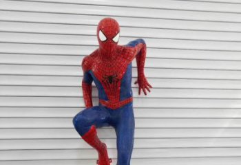 吉林玻璃钢制作的蜘蛛侠雕塑