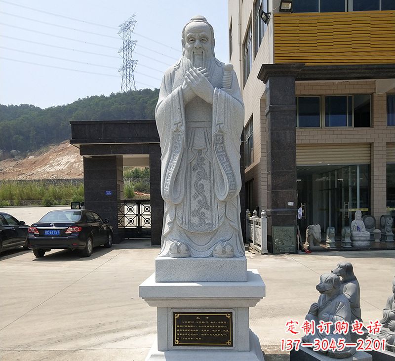 吉林玻璃钢孔子像