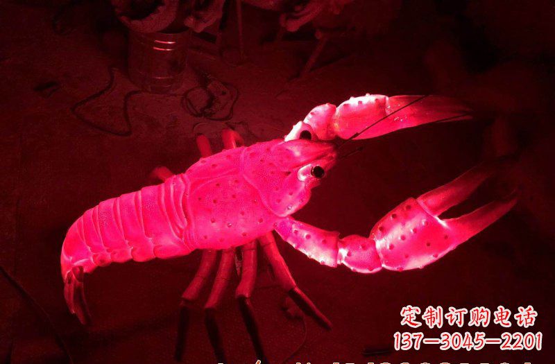 吉林玻璃钢龙虾雕塑