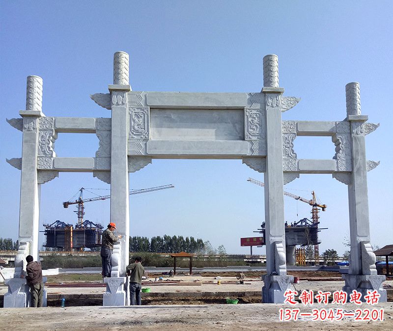 吉林玻璃钢牌坊雕塑美丽的艺术与历史结合