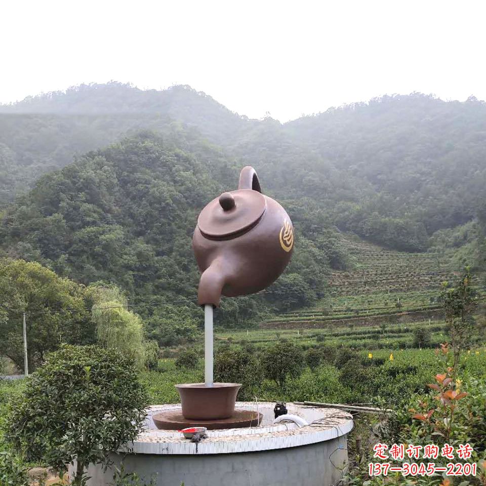 吉林玻璃钢天壶喷泉精致而神奇的雕塑