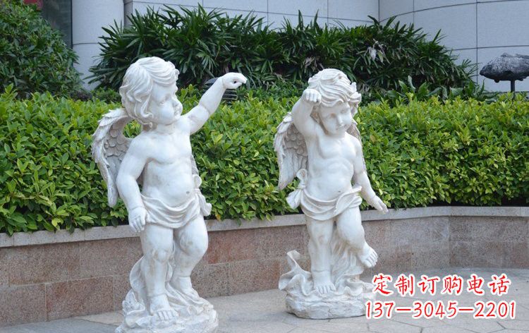 吉林玻璃钢小天使雕塑 西方人物雕塑