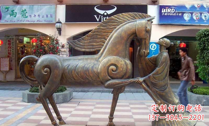 吉林伯乐和千里马铜雕