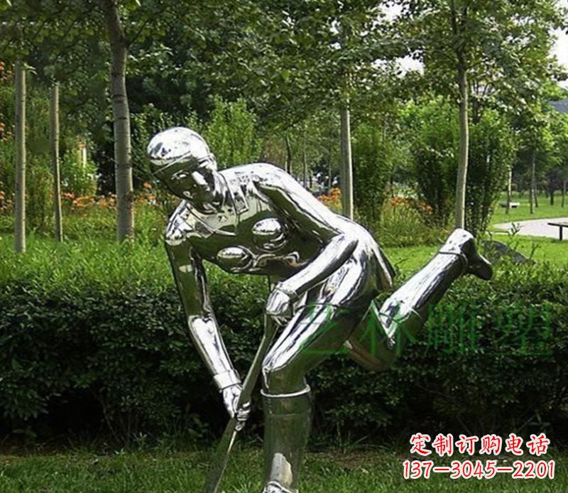 吉林不锈钢保龄球人物雕塑