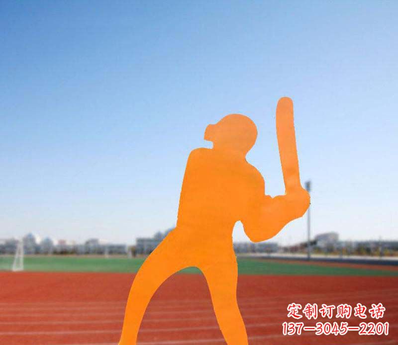 吉林不锈钢棒球雕塑