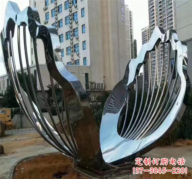 吉林不锈钢贝壳景观雕塑