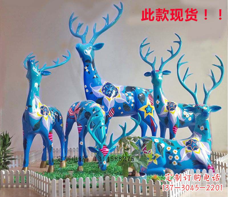 吉林不锈钢彩绘公园动物小鹿