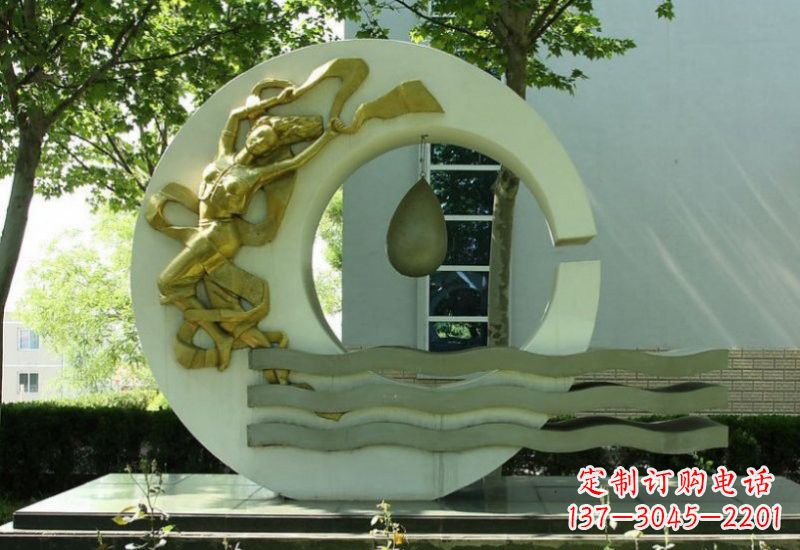 吉林不锈钢嫦娥奔月雕塑