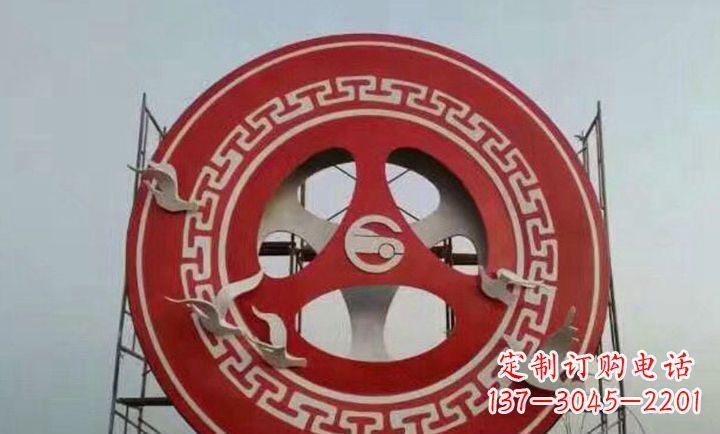 吉林不锈钢齿轮雕塑象征着时代进步