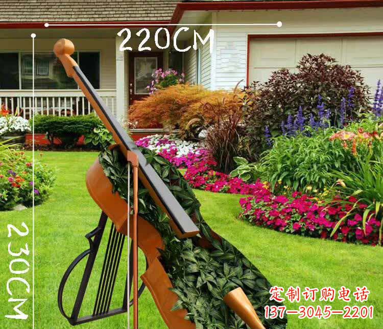 吉林不锈钢抽象大提琴雕塑1