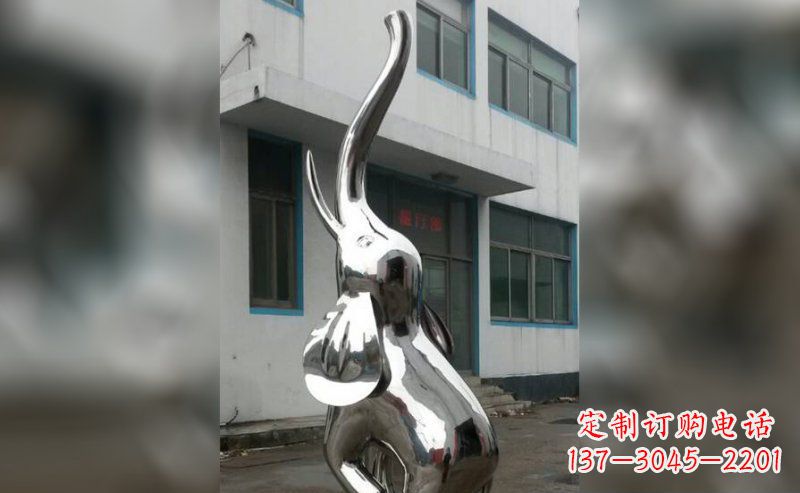 吉林不锈钢抽象大象雕塑