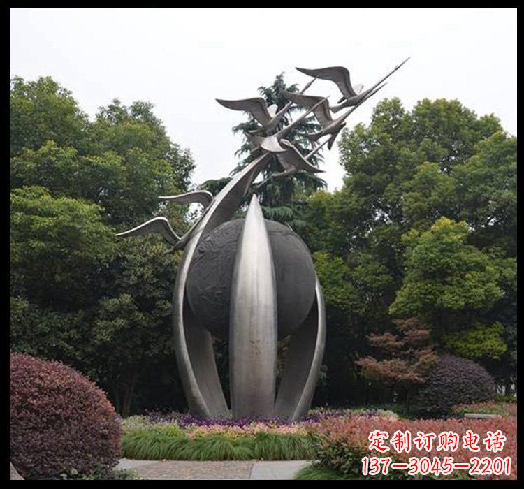 吉林不锈钢天鹅雕塑
