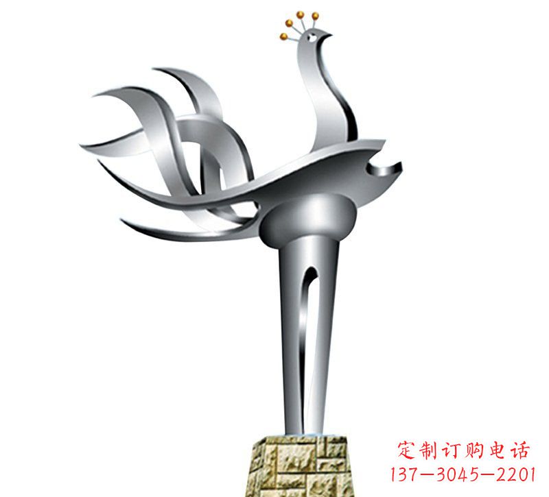 吉林不锈钢抽象凤凰设计图