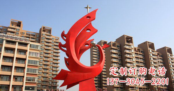 吉林凤凰灿烂的不锈钢雕塑