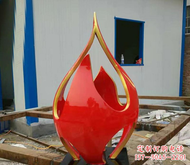 吉林不锈钢抽象火龙果广场雕塑