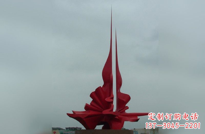 吉林不锈钢抽象火炬雕塑222