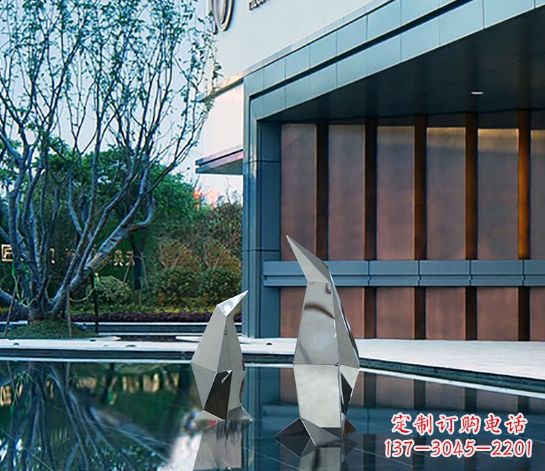吉林不锈钢企鹅雕塑一件来自大自然的艺术品