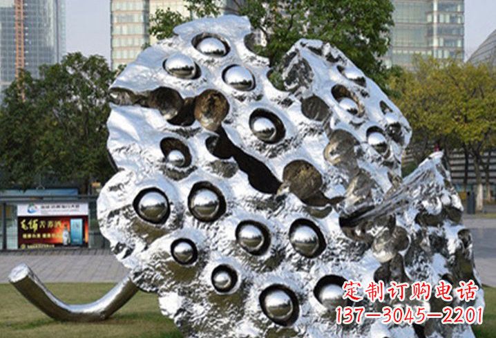 吉林不锈钢抽象莲蓬雕塑