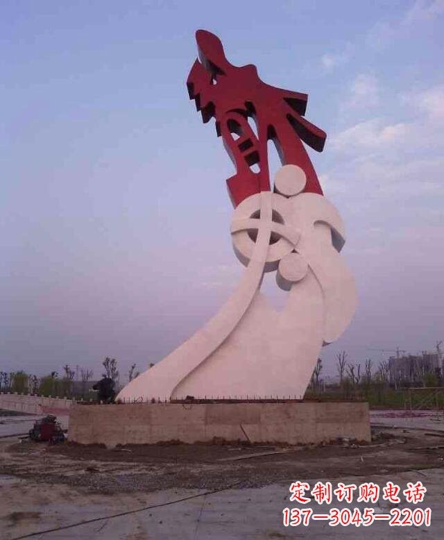 吉林不锈钢抽象龙城市景观雕塑