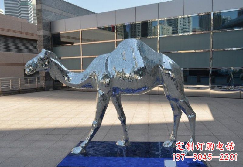 吉林不锈钢抽象骆驼雕塑