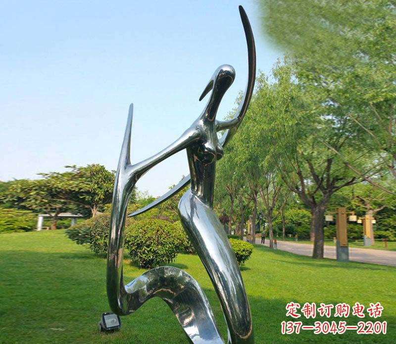 吉林不锈钢抽象美女跳舞雕塑