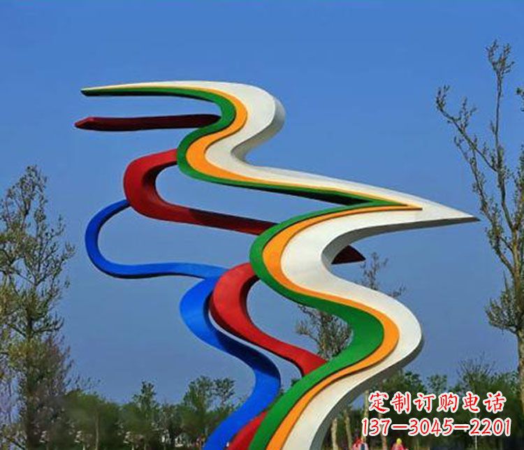 吉林不锈钢抽象喷绘飘带