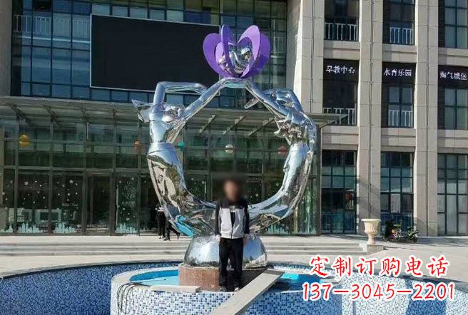 吉林不锈钢抽象女孩雕塑