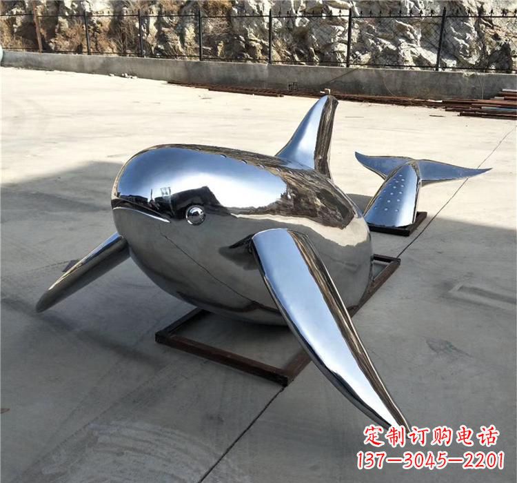 吉林不锈钢动物鲸鱼雕塑