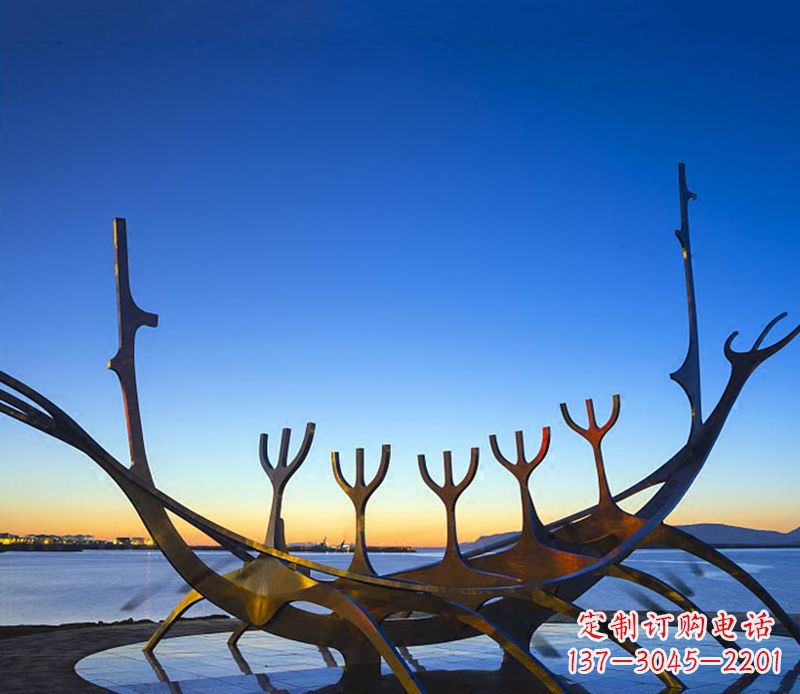 吉林不锈钢帆船比赛运动雕塑 