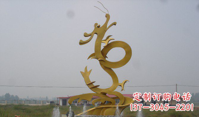 吉林不锈钢飞龙雕塑