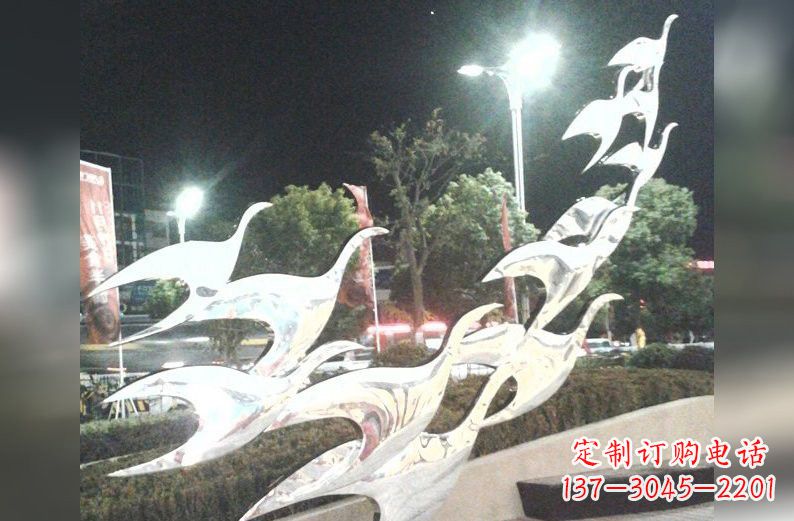 吉林不锈钢飞翔的抽象大雁