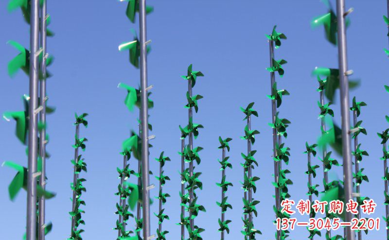 吉林不锈钢风车景观雕塑