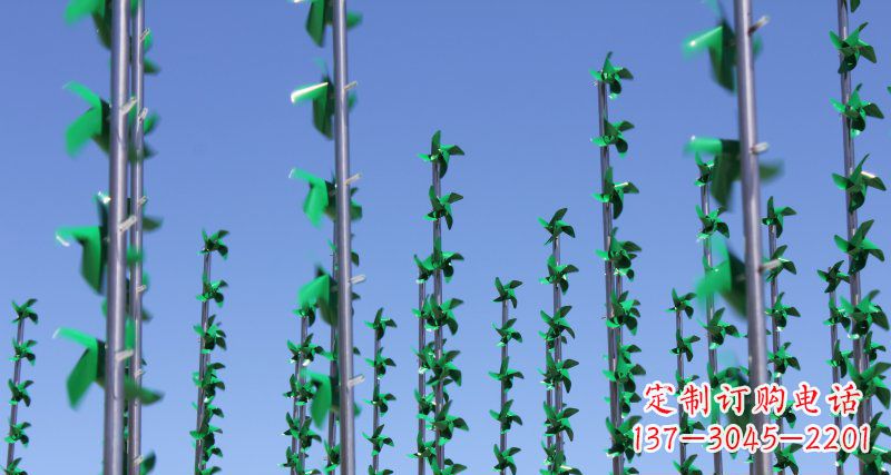 吉林不锈钢风车广场景观雕塑