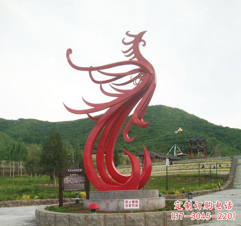 吉林不锈钢凤凰抽象雕塑2