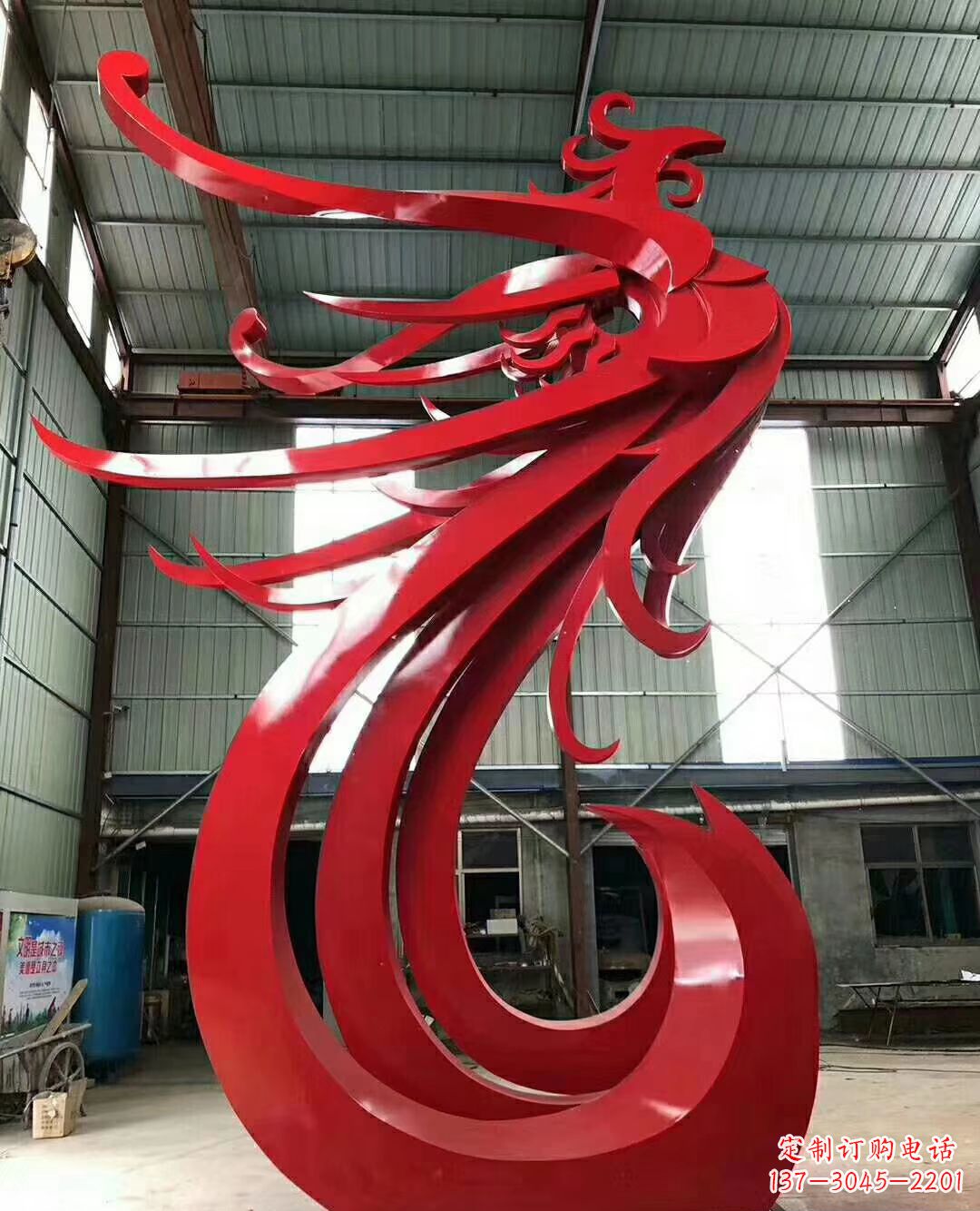 吉林不锈钢凤凰景观雕塑广场公园动物雕塑