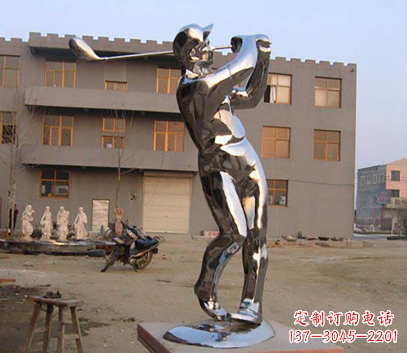 吉林不锈钢高尔夫雕塑