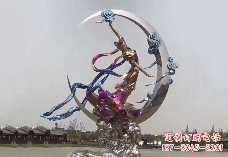 吉林不锈钢嫦娥奔月雕塑