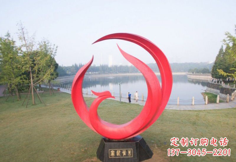 吉林凤凰雕塑——点缀不锈钢公园的美丽风景
