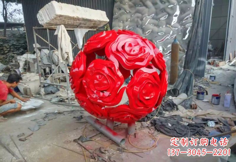 吉林不锈钢玫瑰雕塑让玫瑰之美永存